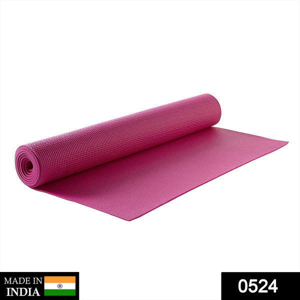 Mat Eco-Friendly For Fitness Exercise Workout Gym with Non-Slip Pad (180x60xcm) Color may very F4Mart
