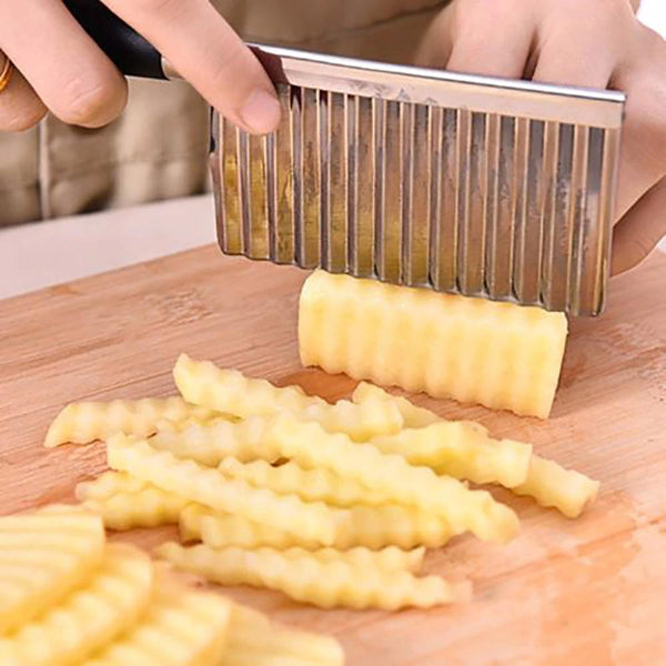 Stainless Steel Vegetable Salad Chopping Knife Crinkle Cutters, DoeDap