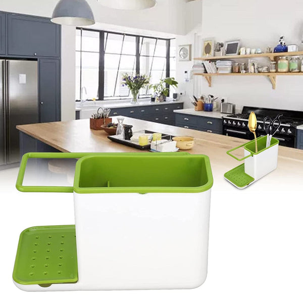 3in1 Stand for Kitchen Sink Plastic For Kitchen Use F4Mart