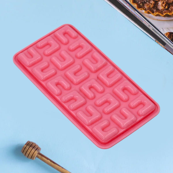 Maze shape chocolate mold tray cake baking mold Flexible silicone chocolate making tool F4Mart