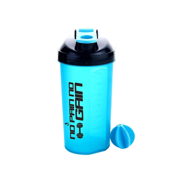 700ml Protein Shaker Bottle with Powder Storage 3-Compartment Gym Shake Blender F4Mart