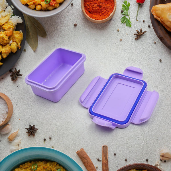 Lunch Box Plastic with steel plate, small lunch box High Quality Box For Kids School Customized Plastic Lunch Box for Girls & Boy F4Mart