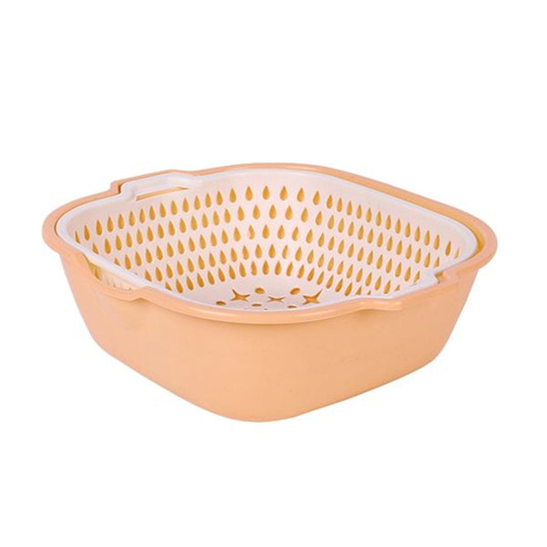 2 In 1 Basket Strainer To Rinse Various Types Of Items Like Fruits, Vegetables Etc. F4Mart