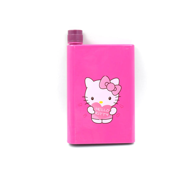 0147-kitchen-storage-a5-size-flat-portable-notebook-shape-water-bottle-with-a-cartoon-character-design-hello-kitty-for-school-outdoors-and-sports-return-gift-birthday-gift-1-pc-420ml