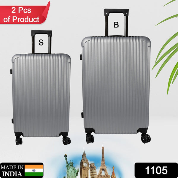 Trolley Bag Big and Small Suitcase Bag For Men & Women Use Bag ( Set Of 2 ) F4Mart