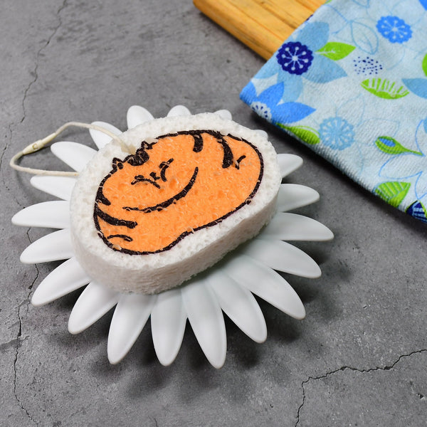 Compressed Wood Pulp Sponge. Creative Cartoon Design Scouring Pad Dishwashing Absorbing Pad. Kitchen Cleaning Tool. F4Mart
