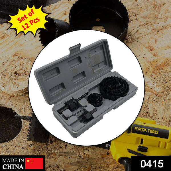 deodap-professional-power-tool-12-pcs-hole-saw-kit-with-19-64mm-metal-alloys-wood-cutting-set