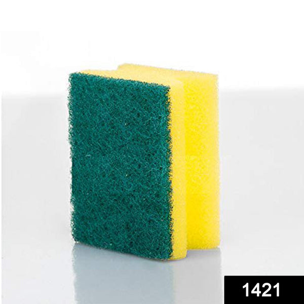 Scrub Sponge 2 in 1 Pad for Kitchen, Sink, Bathroom Cleaning Scrubber F4Mart