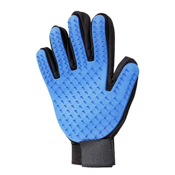 true-touch-5-finger-deshedding-glove-great-for-cats-and-dogs-blue-and-black