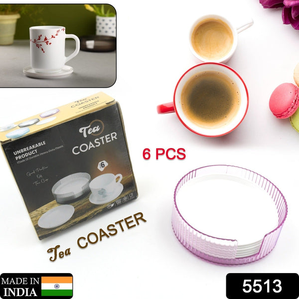 5513 tea cup coaster 6pc