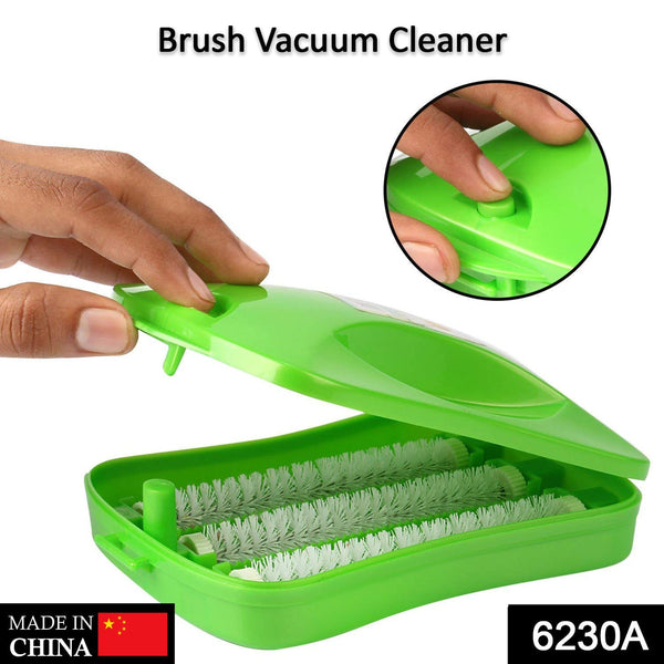 Plastic Handheld Carpet Roller Brush Cleaning with Dust Crumb Collector, Wet, and Dry Brush F4Mart