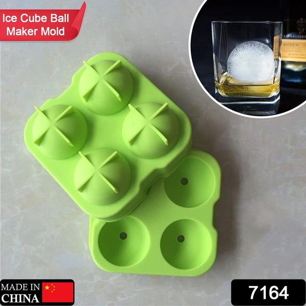 Ice Trays for Freezer Whiskey Ice Cube Plastic Ball Maker Mold Sphere Mould 4 Holes New Ice Balls Party Brick Round Tray Bar Tool ice for Whiskey F4Mart