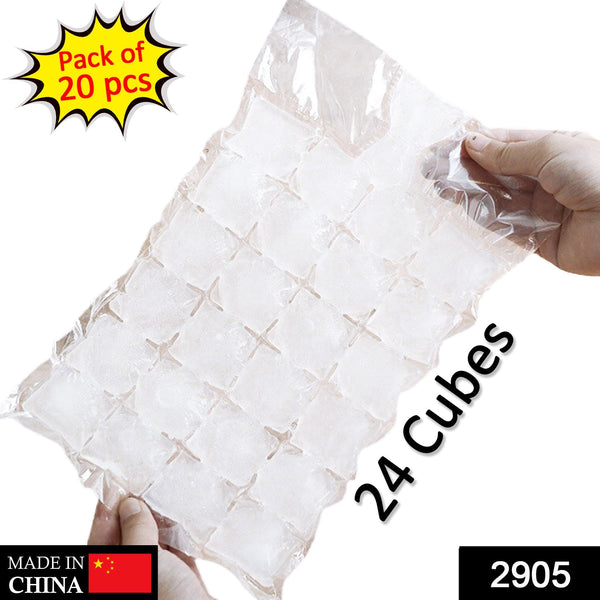 Disposable Ice Cube Bags, Stackable Easy Release Ice Cube Mold Trays Self-Seal Freezing Maker,Cold Ice Pack Cooler Bag for Cocktail Food Wine F4Mart