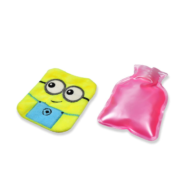 2Eye Minions small Hot Water Bag with Cover for Pain Relief, Neck, Shoulder Pain and Hand, Feet Warmer, Menstrual Cramps. F4Mart