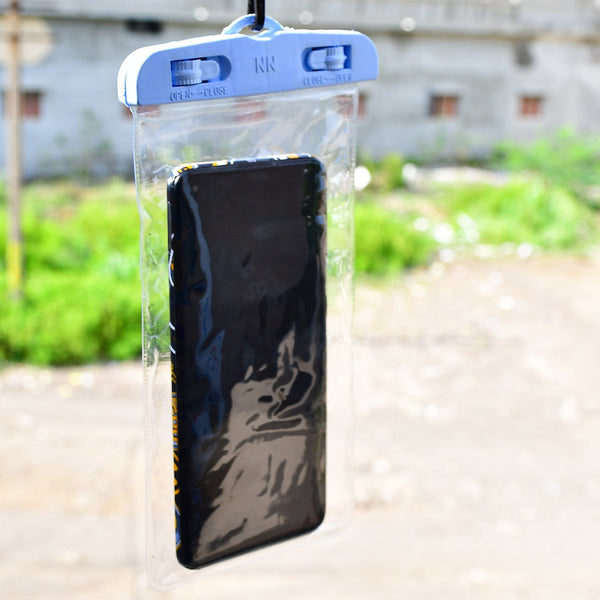Mobile Waterproof Sealed Transparent Plastic Bag/Pouch Cover for All Mobile Phones F4Mart
