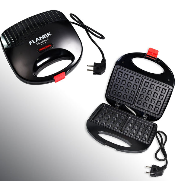 Waffle Maker, Makes 2 Square Shape Waffles| Non-Stick Plates| Easy to Use with Indicator Lights F4Mart