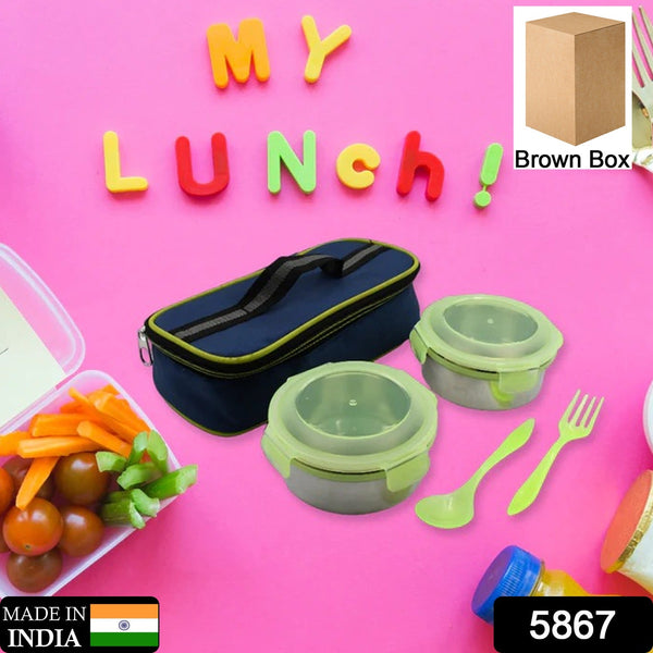 Leak Proof Stainless Steel Container Multi Compartment Lunch Box Carry To All Type Lunch In Lunch Box & Premium Quality Lunch Box Ideal For Office , School Kids & Travelling Ideal (3 Different Lunch Box)