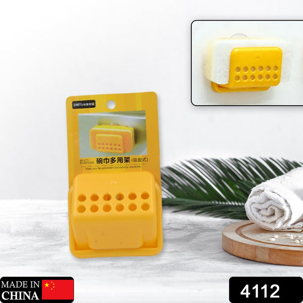 4112-self-adhesive-sponge-holder-no-drilling-soap-holder-for-shower-bathroom-kitchen-sponge-holder-kitchen-sink-organizer-sink-caddy-soap-holder-spoon-rest-multipurpose-use
