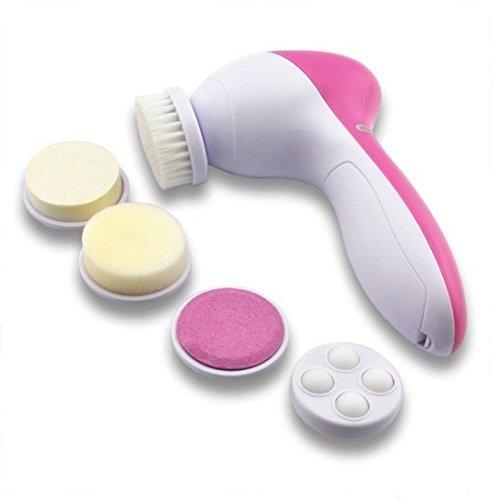 buyerzone-5-in-1-smoothing-body-face-beauty-care-facial-massager-pink