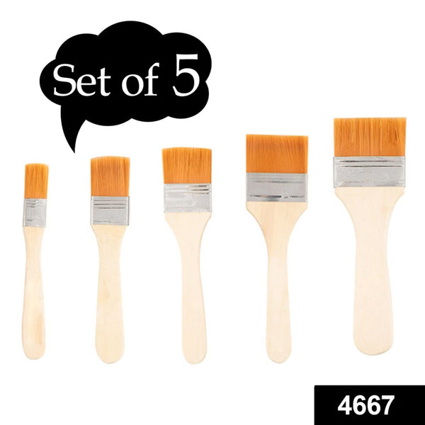 Artistic Flat Painting Brush - Set of 5 F4Mart