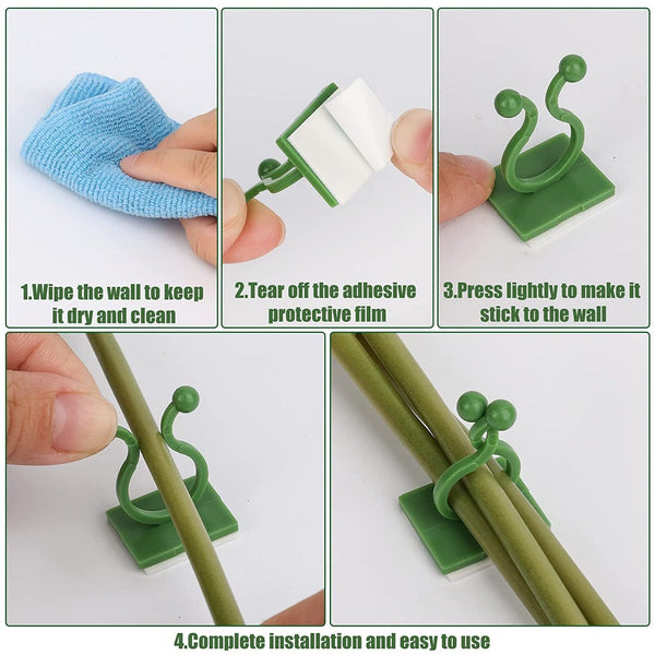 30pcs wall Plant Climbing Clip widely used for holding plants and poultry purposes and all. F4Mart