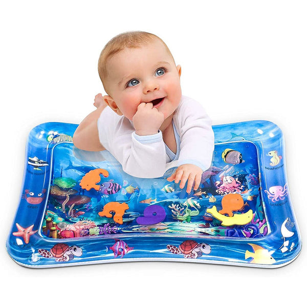 Baby Water Mat Inflatable Baby Play Mat Activity Center for Infant Baby Toys 3 to 15 Months, Baby Gifts for Boys Girls(Assorted Design) F4Mart