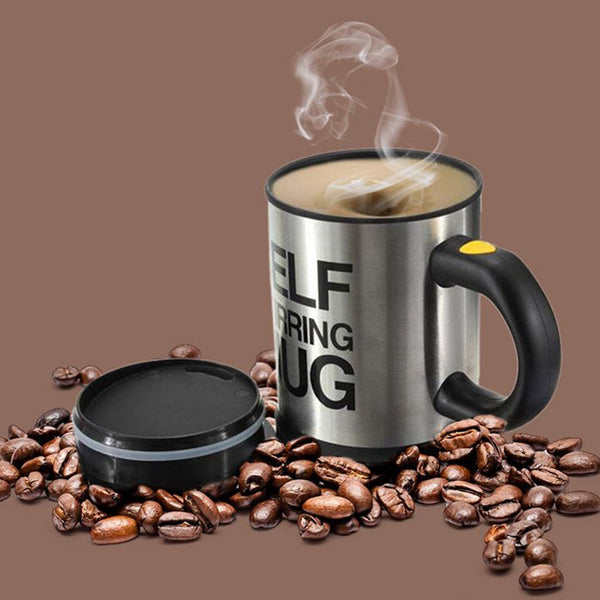 Self Stirring Mug used in all kinds of household and official places for serving drinks, coffee and types of beverages etc. F4Mart
