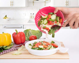 Multipurpose Salad Cutter Bowl Easy to 60 Seconds Salad Maker Kitchen Tools F4Mart