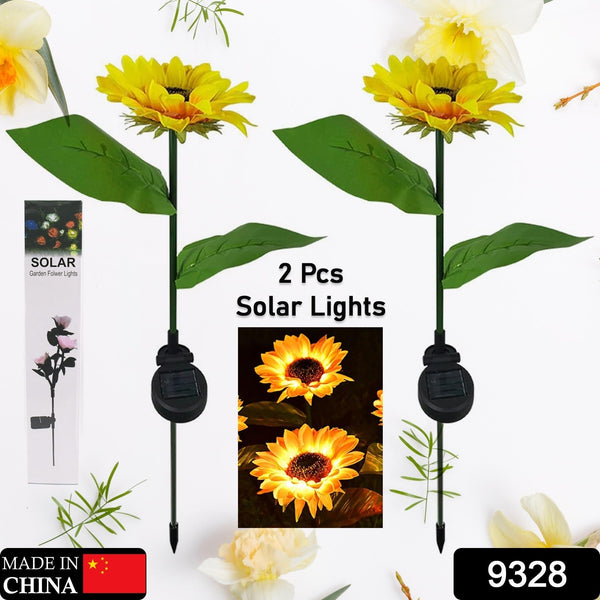 9328 flower solar light 2pc