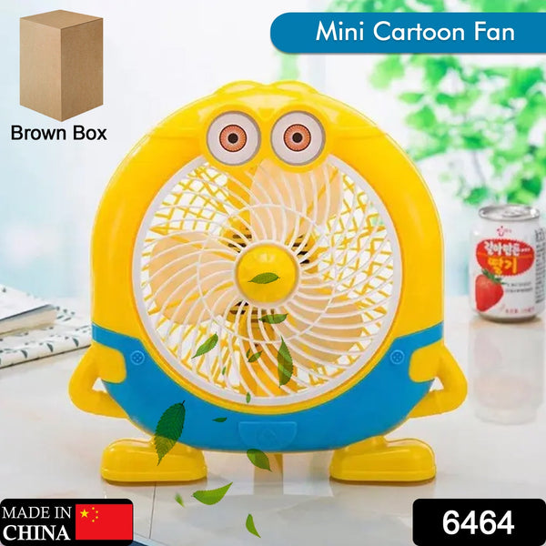 plastic cute mini cartoon electric usb fan desk fan for children F4Mart