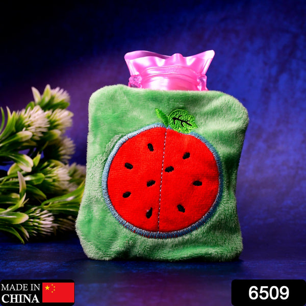 Watermelon small Hot Water Bag with Cover for Pain Relief, Neck, Shoulder Pain and Hand, Feet Warmer, Menstrual Cramps. F4Mart