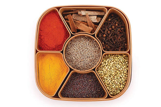 Masala Rangoli Box Dabba for keeping Spices F4Mart