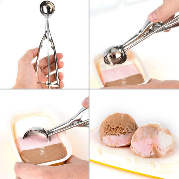 Ice Cream Serving Spoon Scooper (Stainless Steel) F4Mart