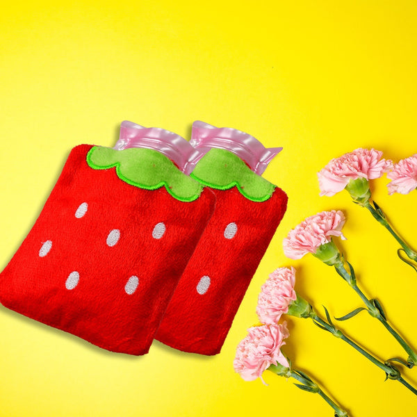 6516-strawberry-small-hot-water-bag-with-cover-for-pain-relief-neck-shoulder-pain-and-hand-feet-warmer-menstrual-cramps