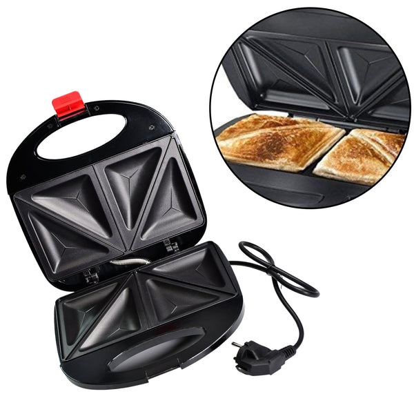 Sandwich Maker Makes Sandwich Non-Stick Plates| Easy to Use with Indicator Lights F4Mart