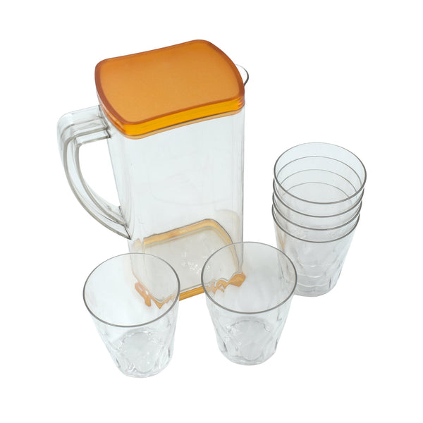 Resistant Glass Jug for Juice, Milk, Cold or Hot Beverages F4Mart