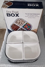 Plastic 4 Sections Multipurpose Dry Fruit/ Chocolates/Mouth Freshener/Sweet Box Set | Serving Tray. F4Mart
