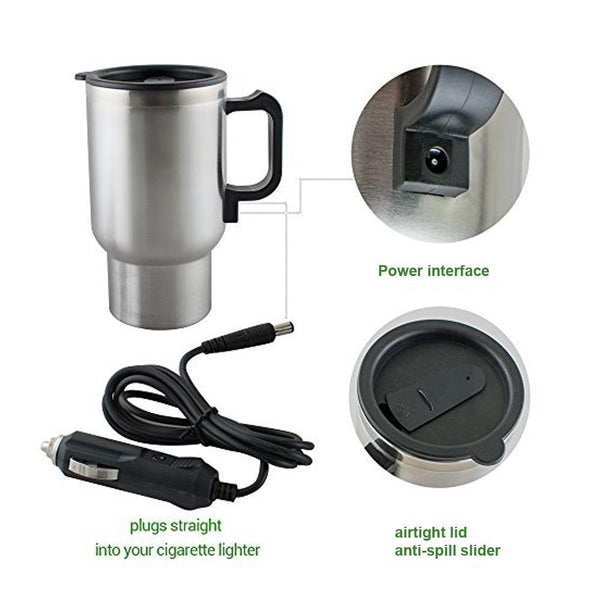 12v-car-charging-electric-kettle-stainless-steel-heated-thermos-travel-coffee-mug-silver