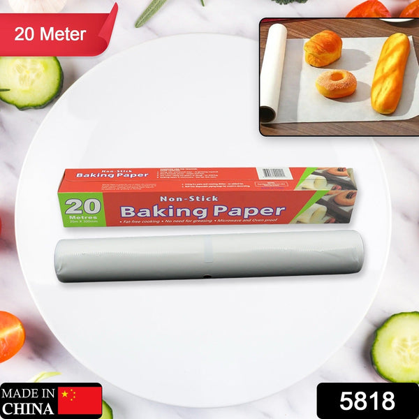 Stick Microwave & Oven Proof Parchment Paper/ Baking Paper/ Food Wraping Paper, Easy To Tear, Easy To Clean, For Grilling, Cooking, Deep Fryer, White