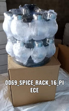 Multipurpose Revolving Plastic Spice Rack Set (16pcs) F4Mart