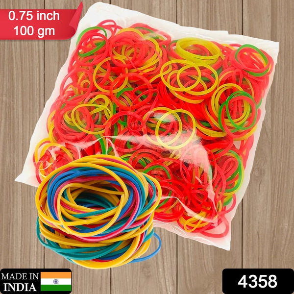 Band For Office/Home And Kitchen Accessories Item Products, Elastic Rubber Bands, Flexible Reusable Nylon Elastic Unbreakable, For Stationery, School Multicolor